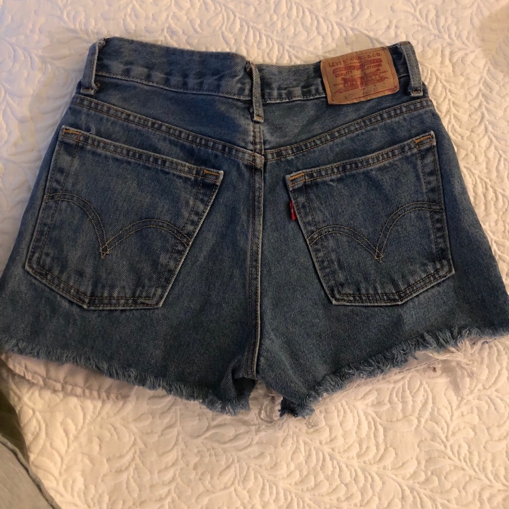 Levi 550 jean shorts.